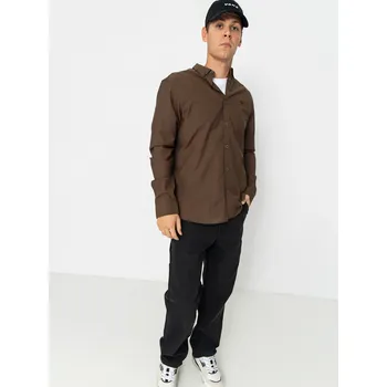 Pánská košile Iriedaily Samuel (dark coffee) XL, hnědá