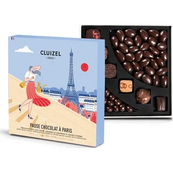 Čokoláda Michel Cluizel degustační sada „Pause Chocolat a Paris Assortiment Fruites“