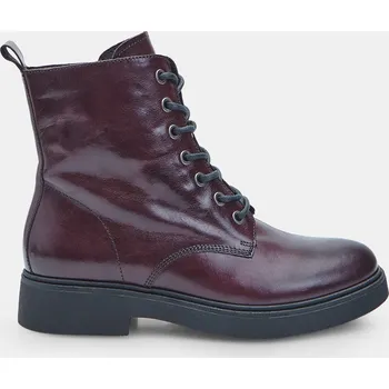 Dámská zimní obuv Baťa dámské kožené kotníkové boty vínové, vel. 37