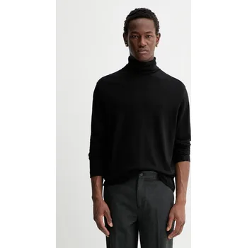 Pánské tričko Tričko s dlouhým rukávem s přídavkem vlny Marc O'Polo černá barva, 530203252088 99X, vel. XL