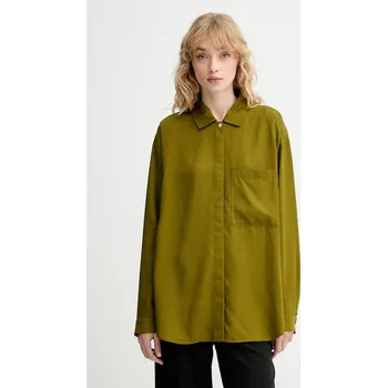 Dámská košile Košile Marc O'Polo dámská, zelená barva, relaxed, s klasickým límcem, 509152542109 77X, vel. 42