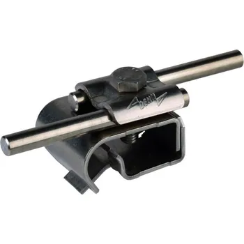 Okapová svorka nerez pro zaoblení 16-22mm s dvojitou příložkou pro prům. 8-10mm