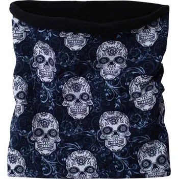 Kojenecké oblečení ESITO | Zimní nákrčník Lebka tattoo - modrá / 44