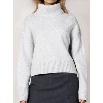 Sinsay - Hladký rolák basic - šedá - 236FJ-09M - 236FJ-09M-M