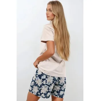 Dámské pyžamo Dámské pyžamo Momenti Per Me Stardust - hypoalergenní Tmavě modrá 2XL