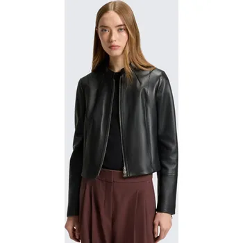 Dámský kabát Dámská kožená bunda HUGO Lasari 50541262 černá Velikost: XS