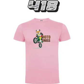 Chlapecké tričko dětské triko méďa růžová S