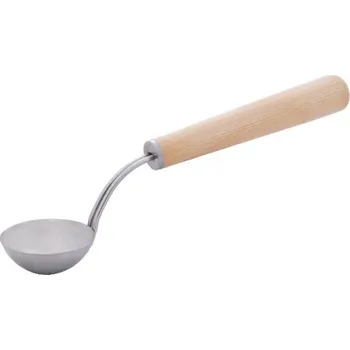 Nerezová naběračka Harvia s dřevěnou rukojetí - 40 cm, borovice