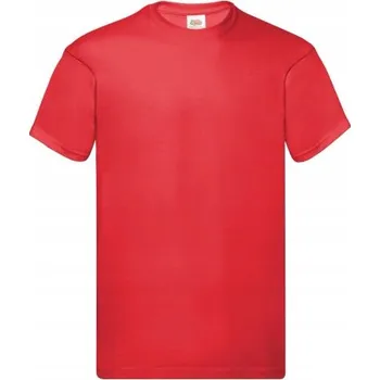 Tričko pánské Original Tshirt Fruit of the Loom Červené M