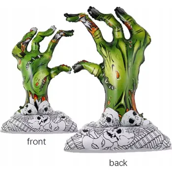 Balónek Fóliový balónek stojící strašidelná ruka Halloween 160 cm