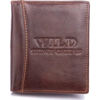 Peněženka Wild Thing's Only peněženka z pravé kůže hnědá - muž