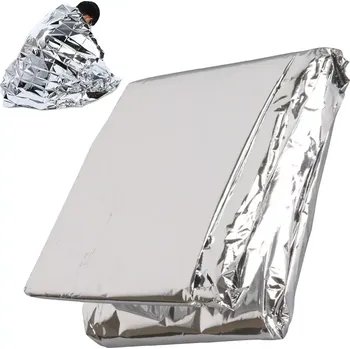 Autolékárnička Nouzová tepelná přikrývka, záchranná fólie,140x210cm (Přikrývka/fólie v nouzi je praktický pomocník pro udržení teploty v nouzi. Má rozměr 140x210 cm a je vyroben z tepelně izolačního materiálu, který udržuje teplo a zároveň chrání před studeným vzduchem.