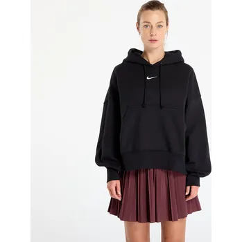 Dámská mikina Mikina Nike Sportswear Phoenix Fleece Women's Over-Oversized Pullover Hoodie Black/ Sail L