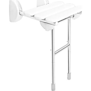 Dávkovač mýdla HANDICAP sklopné sedátko do sprchového koutu s podpěrou, 38x36cm, bílá