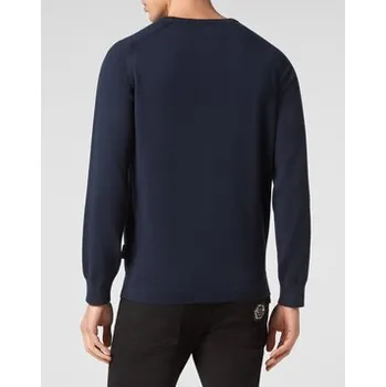 Pánská košile PHILIPP PLEIN S dlouhým rukávem 199 Tmavomodrá Regular Fit XL