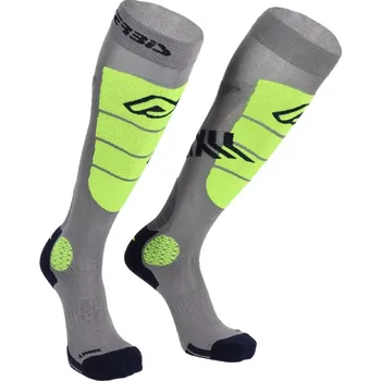 Pánské ponožky Acerbis podkolenky MX IMPACT VENTED šedá/žlutá L/XL
