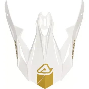 Helma na motorku Acerbis kšilt přilby Acerbis TRACK 22-6, TRACK 22-6 MIPS bílá/zlatá