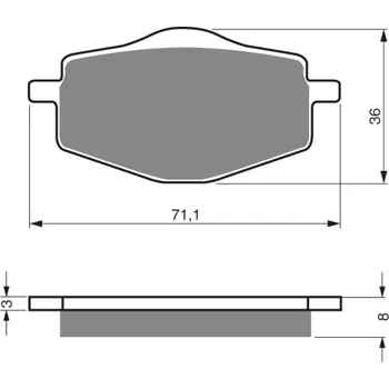 Brzda pro motocykl GOLDFREN brzdové desky 018 S3