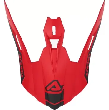 Helma na motorku Acerbis kšilt k přilbě Acerbis X-PRO VTR/STEEL CARBON červená