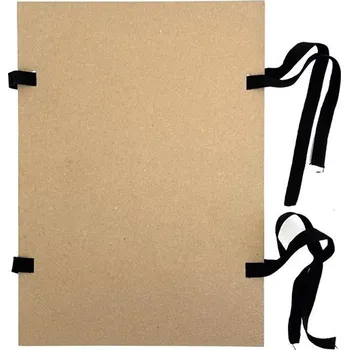 Spis.desky s tkanicí Kraft - A4, FSC, hnědé, 1 ks