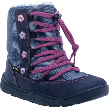 Dívčí zimní obuv FARE MID-WIDE SNĚHULE dětské zimní nepromokavé boty modré - Velikost(EUR) 23 7042251