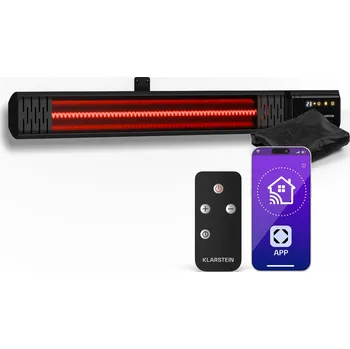 Vzduchotechnika Klarstein Phantom Smart 2000W Nástěnný Infrazářič Černý (10047606)