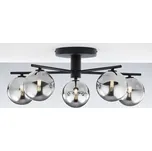 Jupiter 2048 - Přisazený lustr PRATO 5xG9/14W/230V černá/kouřová šedá