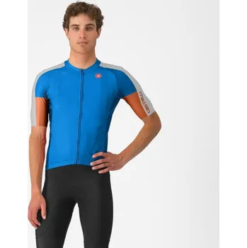 cyklistický dres CASTELLI Cyklistický dres s krátkým rukávem - ENTRATA 6 - modrá