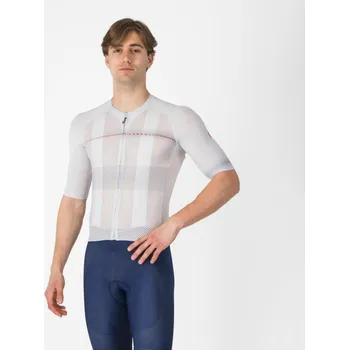 cyklistický dres CASTELLI Cyklistický dres s krátkým rukávem - CLIMBER´S A/C - stříbrná/šedá