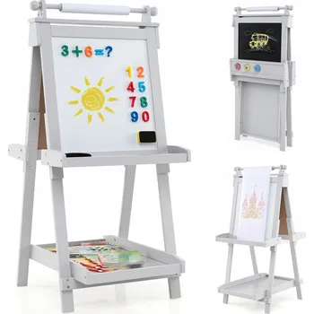 Kancelářský nábytek Magnetická tabule na psaní za sucha Costway 55 x 126 cm