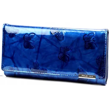 Jennifer Jones peněženka z pravé kůže modrá - dámská