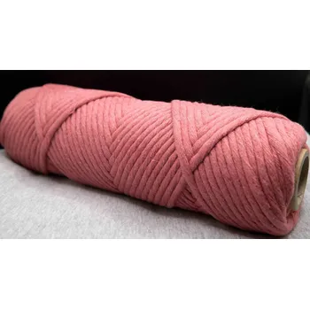 Macrame - tmavá starorůžová - průměr 0,3 cm - návin 100 metrů