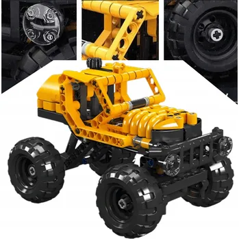 ostatní stavebnice J BRICKS, Terénní auto - Monster truck, 246 dílků