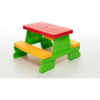 Dětský zahradní nábytek Dětský piknikový stůl zelený 5067