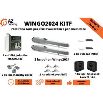 Wingo2024 KitF - rozšířená sada pro křídlovou bránu s pohonem Nice