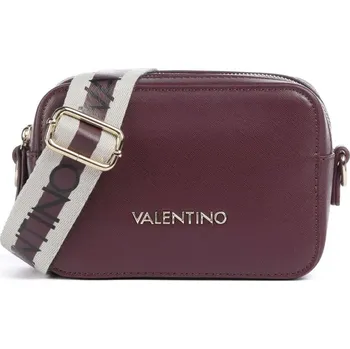 Kabelka Valentino Bags crossbody kabelka double zip dva popruhy vínová