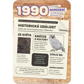 Albi Retro přání 13,5 x 19,5 cm 1990