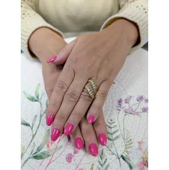 Prsten Zlatý dámský prsten pletený se síťkou Velikost prstenu: 53, Váha: 2,43, Ryzost: 14kt (585/1000)