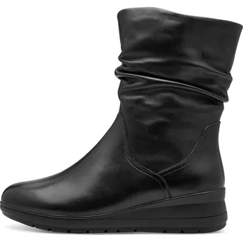 Dámské kozačky JANA SHOES NĚMECKO Boty Jana 721 černé dámské kožené polokozačky Velikost: 38