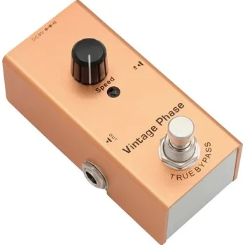 Klasická kytara Kytarový efektový pedál Vintage Phase Hnědý Kovové tělo Kompaktní phaser efekt s plynulou modulací a teplým analogovým zvukem pro elektrickou kytaru