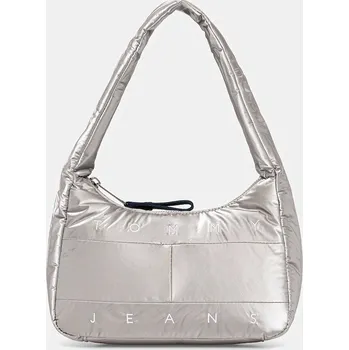 Kabelka Kabelka Tommy Jeans stříbrná barva, AW0AW18066 SLV, vel. ONE SIZE