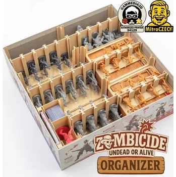 Příslušenství k deskovým hrám Insert pro deskovou hru Zombicide: Živí nebo nemrtví Barva: Černá