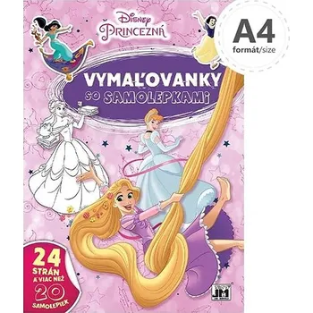 Vymaľovanky so samolepkami Princezné Kniha