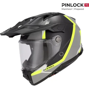 Helma na motorku Acerbis Přilba Acerbis ATTACK černá/fluo žlutá černá/fluo žlutá M