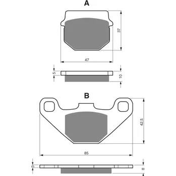 Brzda pro motocykl GOLDFREN brzdové desky 042 AD
