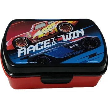 Svačinový box EUROSWAN Box na svačinu Cars Plast, 16 x 12 x 5 cm