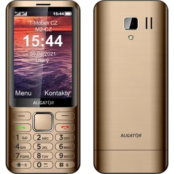 Mobilní telefon Aligator D950 Dual SIM, zlatá, AD950GD