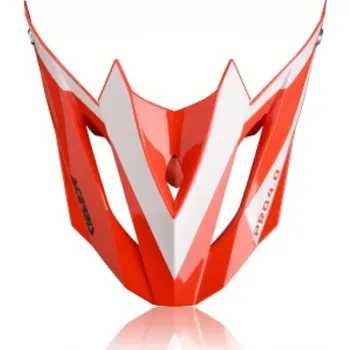 Helma na motorku Acerbis kšilt přilby Profile 4,0 červená/bílá