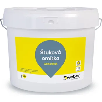 Omítka Weber štuková omítka 9 kg (ks) - množstevní sleva při odběru nad 15 000 Kč