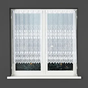 Záclona Dekorační metrážová vitrážová záclona ZOTA - OSKAR bílá výška 120 cm MyBestHome Cena záclony je uvedena za běžný metr, kod: 018960